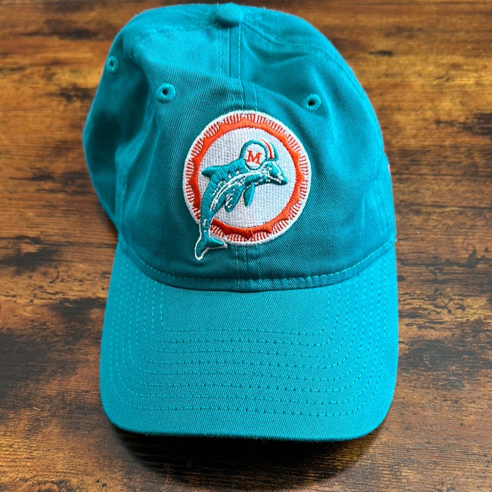 New Era Teal Hat with Dolphin Logo